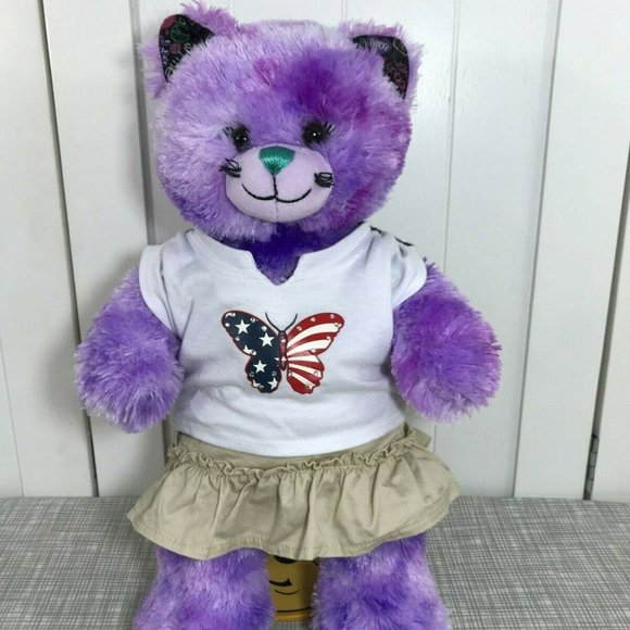 purple cat plush